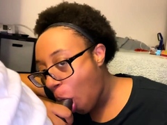HD Ebony Nerd BJ