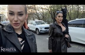 An unexpected drive with Mistress Kennya and Mistress Amanda