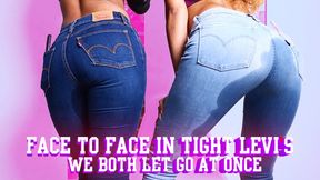 Pee in Our Jeans 1 — Two Girls Soak Their Levi's Together (HD MP4)