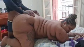 transamos na sacada do hotel em sao paulo