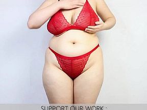 Tom&Rose Red Lace Lingerie Set XL Size Try On