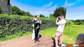 Beautiful Russian bride Polly Yang gets naughty as she enjoys her