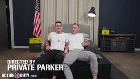 ActiveDuty - Beefcake Soldier Flip Fucks Tatted Hunk Guido