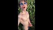 HIGHLIGHTS! Almost Got Caught Jerking Off Outdoors And Cumming Big Load / Young / Top