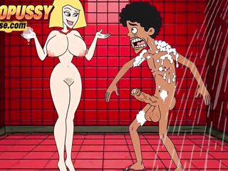 Stepmom Gets a Load of Cum in Her Throat Right in the Shower