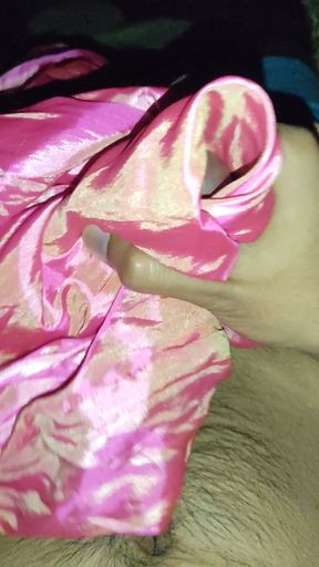 Satin Silk Handjob Porn - Handjob with Pink Shaded Satin Silky Salwar of Neighbour Bhabhi (58)