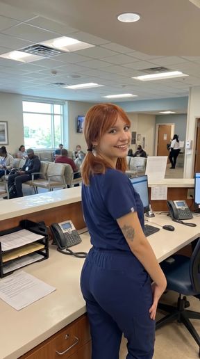 Nurse in scrubs