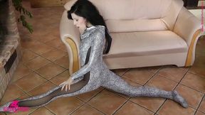 Great strip in a zentai catsuit