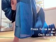 【浴衣イケメン】本気オナニーで沢山感じまくる変態日本男性