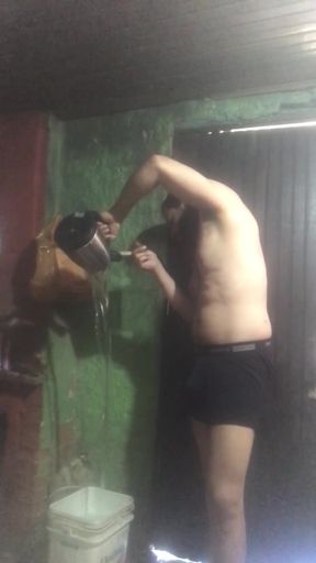 Penis Stretching Exercise.