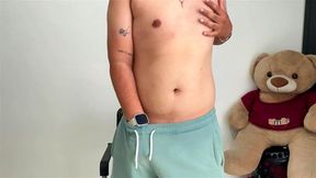 Hot Latino Wanting To Masturbate While Dancing At His Uncle's House