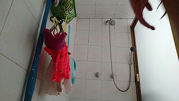 Playing with my ass in the bathroom