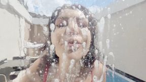INTENSE SPITTING WITH THICK SALIVITY ON YOU - BY MORENA ROSA - CLIP 3
