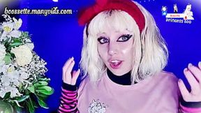My soft ballerina with red bow ? review ? soft ? fuzzy ? bow ? makeup ? blonde ? emo ? fetish