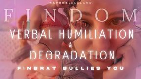 Findom Verbal Humiliation & Degradation — FinBrat Bullies You