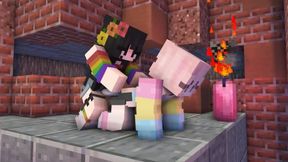 Dark basements of minecraft school | strapon femboy | porn in minecraft