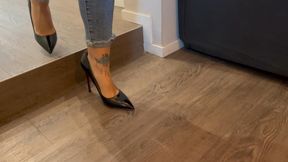 Intense Red and Black High Heel Shoejob