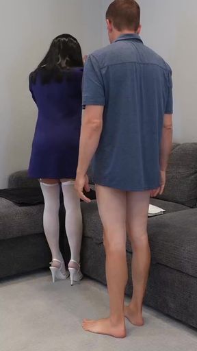 Iconic moment from &quot;Destressing With My AI Robot - SUBSERVIENT STELLA E02 - XXX Subservience Parody&quot;