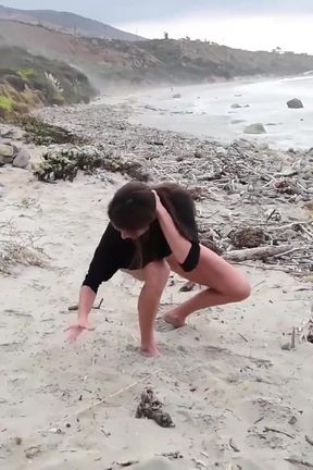 Sofie Marie XXX - MILF Sofie Marie gives head on Malibu beach