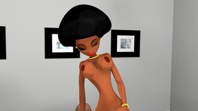 miss isis jones big black booty 3d cartoon