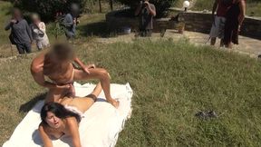 Public Extreme! Free sex in the city park! Anyone can join