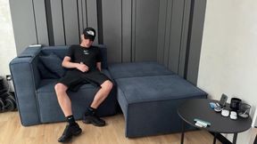 Nike socks gay dude blew his load big dick cumshot