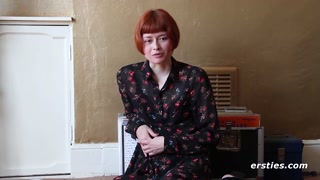 Ersties - Hot Redhead Films Her First Solo Video