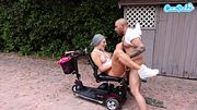 Big Tits Granny Public Flashing and Interracial Sex at Venice Beach