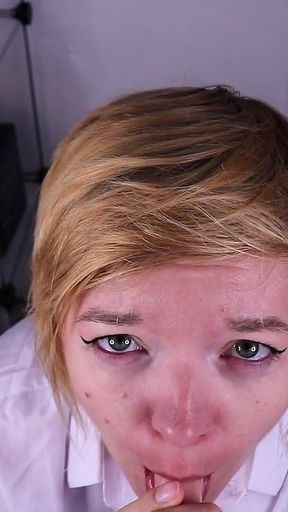 Caught in the Stockroom POV Blowjob