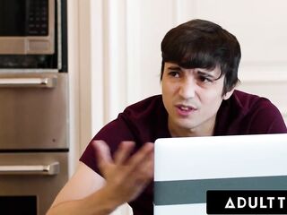 ADULT TIME - Slutty Stacked mother I'd like to fuck Penny Barber Is OBSESSED With Stepson's Wang After Dreaming About It