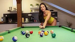 Pool Table Tease With Leanne Lace