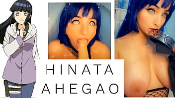 Hinata Ahegao Blowjob - Hot Cosplay Girl Big boobs - Novinha Cosplay NARUTO