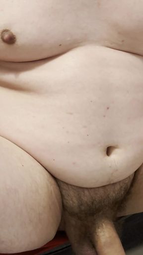 Masturbating My Huge Cock with Some Grease