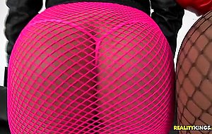 Bella reese and mischa brooks shaking their big round asses