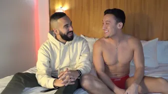 Porfi and Juven lead a wild gangbang with jocks and big cocks