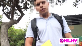 Thaina Fields goes out to the street to look for a horny male to fuck him.