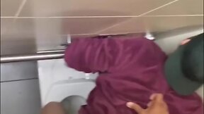 Intense toilet tryst: hot anal action and raw gay sex anal bareback doggystyle publicsex cum gaysex assfucking