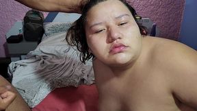 a very sloppy face fuck to the bottom in my throat