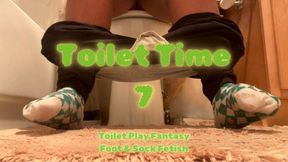 Temptress Mango In "Toilet Time 7 - Sock and Foot Fetish"