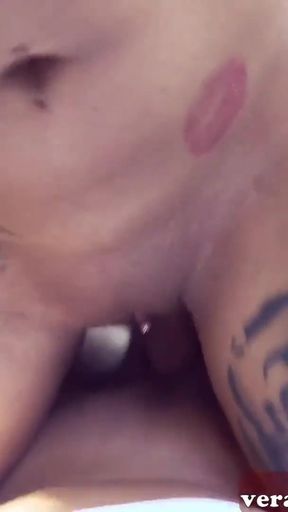 Thrilling moment from "German blonde tattoo slut make Userdate no condom outdoor"