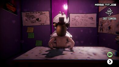 follandole las tetas a la animatronico hasta darle una corrida en las tetas -FAP N.A.F. ARCADE