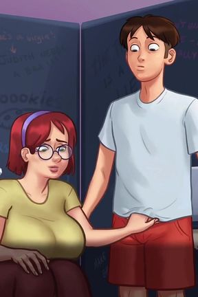 Comparing Huge Tits - Summertime Saga Gameplay