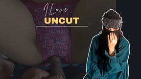 Muslim Babe was excited for Uncut Dick