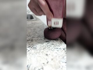 Screaming cum discharges throughout taut snatch constricted