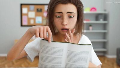 Step sister masturbates in front of me in a cartoon hentai - B&Z-MC-59-