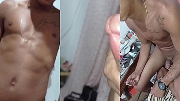 Pedi um favor pro Leozinho novinho e ele quis receber o pagamento com boquete e cuzinho.