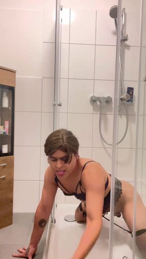 Naughty Puppy Peeing, Drinking, and Wagging My Tail