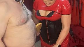 The complete domination of a naked cleaner Part 5 of 11