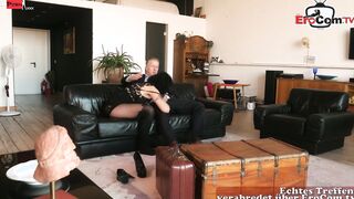 German Older with saggy boobies seduce during the roleplay