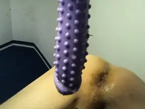 Fuck me with a big dildo. fucking machine